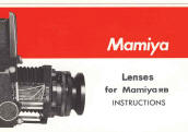 Mamiya RB Lens Instructions