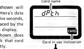 Minolta Automatic Depth Control Card, Bedienungsanleitung