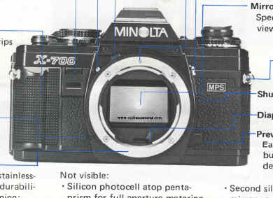 Minolta X-700 instruction manual, Minolta X-700 Mode D'Emploi