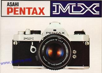 Pentax MX instruction manual, user manual