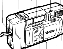 Vivitar point and shoot with 35mm lens and flash