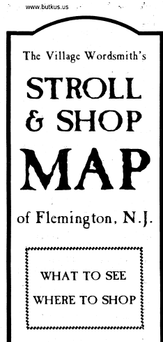 Flemington, NJ stroll and shop map