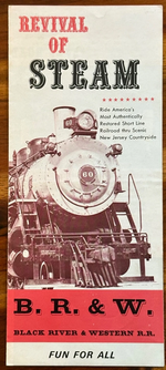 Flemington, NJ - antique Steam Train flyer