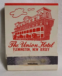 Flemington, NJ - Union Hotel Matchbook
