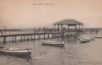 Lavallette, NJ Public Dock - Historic post card