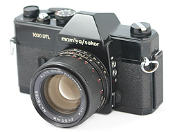 Black Mamiya 1000 DTL camera